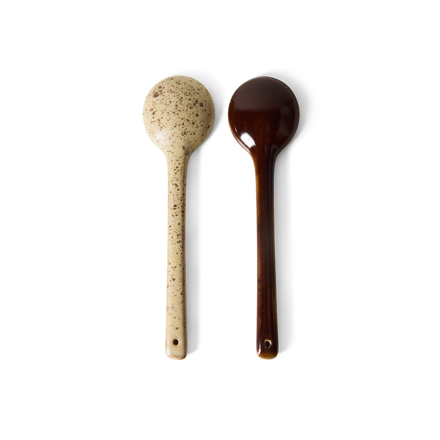70s Ceramics – Servierlöffel, Hills (2-Set) – HKLIVING – Ansicht 3