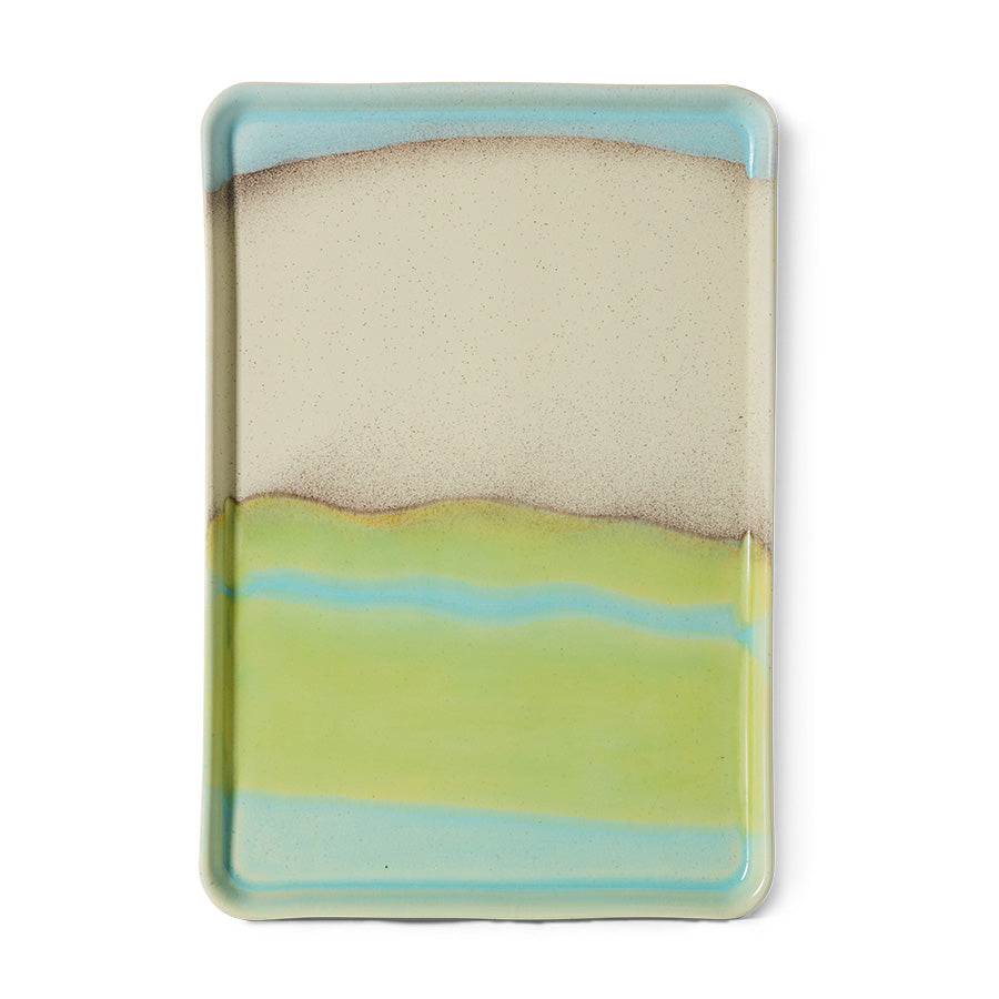 70s Ceramics – Großes Tablett, Glint – HKLIVING