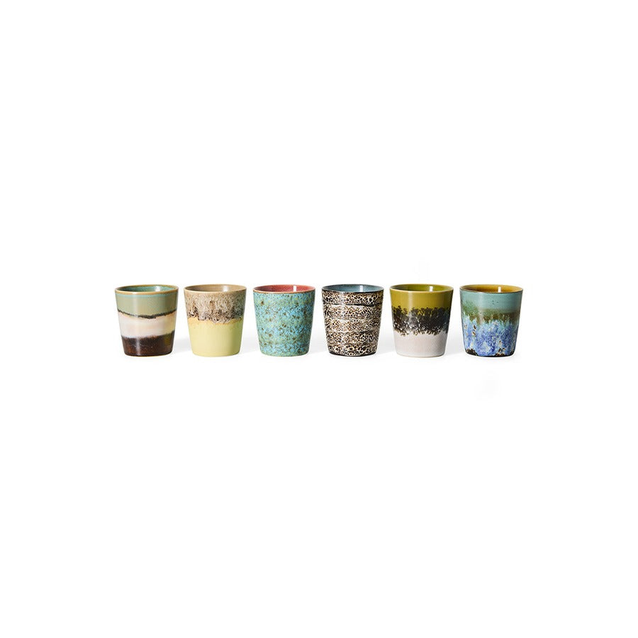 70s Ceramics – Kaffeetassen, Indulgence (6-Set) – HKLIVING