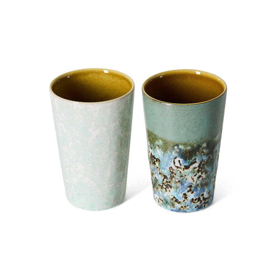 70s Ceramics – Teebecher, Pond (2-Set) – HKLIVING – Ansicht 3