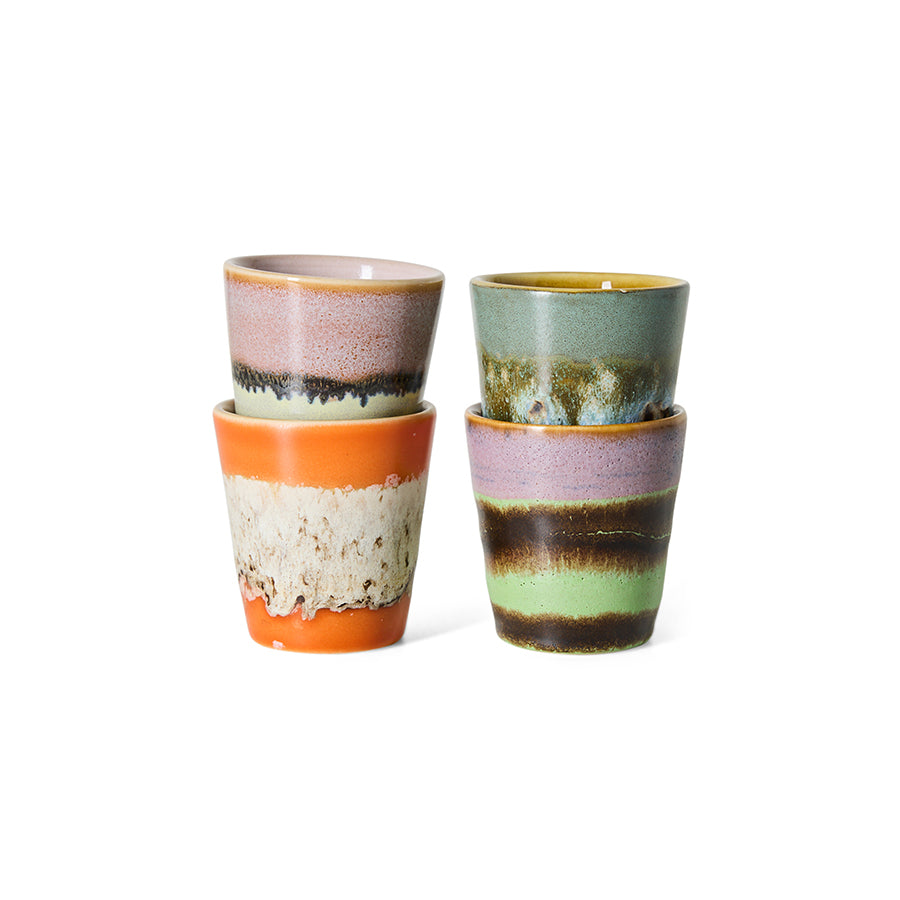 70s Ceramics – Ristretto Mugs, Nostalgia (set of 4) – HKLIVING