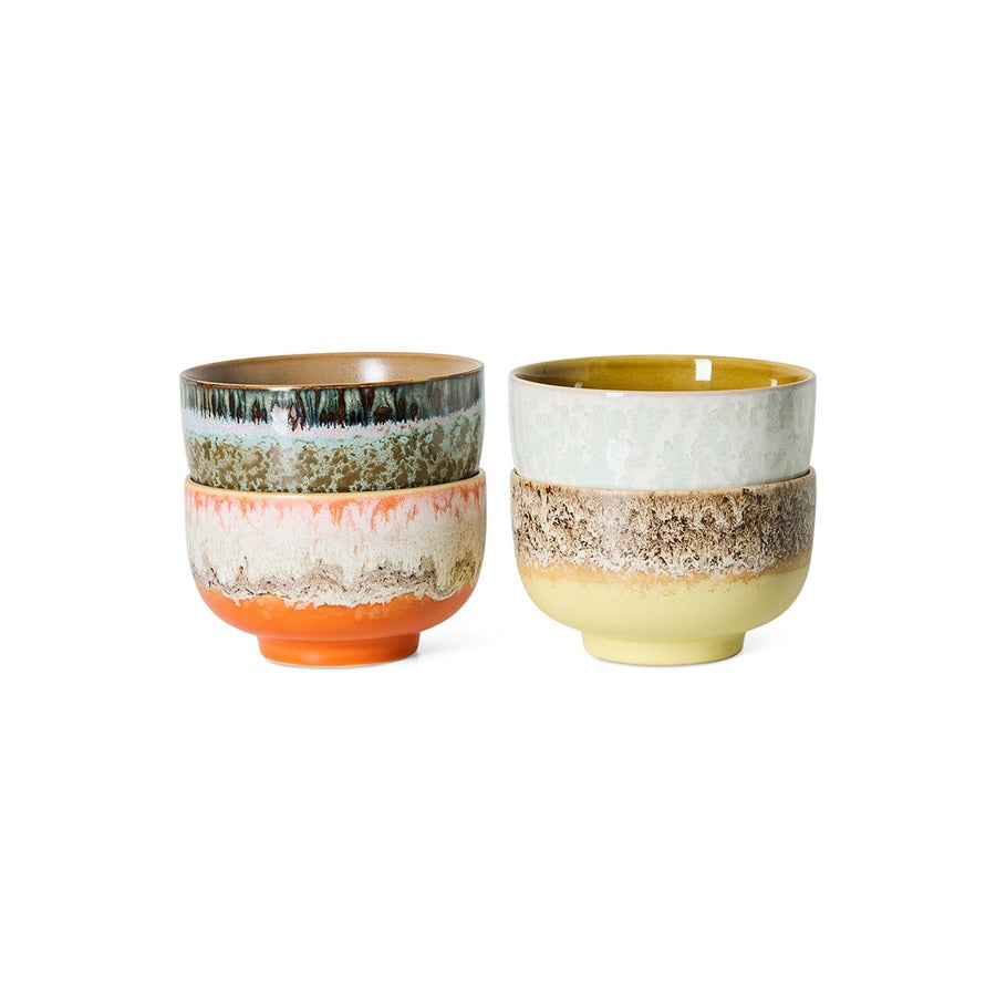 70s Ceramics – Noodle Bowls, Sunset (set of 4) – HKLIVING