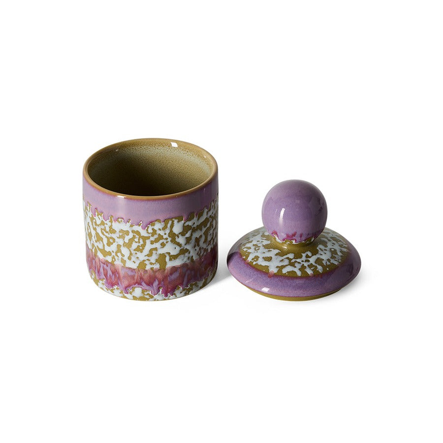 70s Ceramics – Small Storage Jar, Deepsea – HKLIVING – view 3