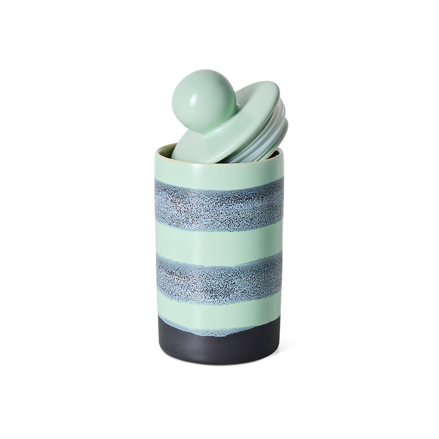 70s Ceramics – Mittlere Vorratsdose, River – HKLIVING – Ansicht 3