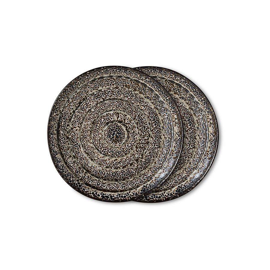 70s Ceramics – Dessertteller, Brew (2-Set) – HKLIVING
