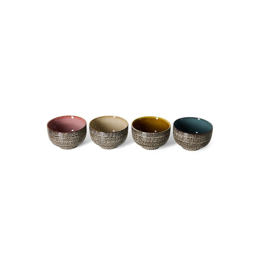 70s Ceramics – Nudelschalen, Brew Variation (4-Set) – HKLIVING – Ansicht 3