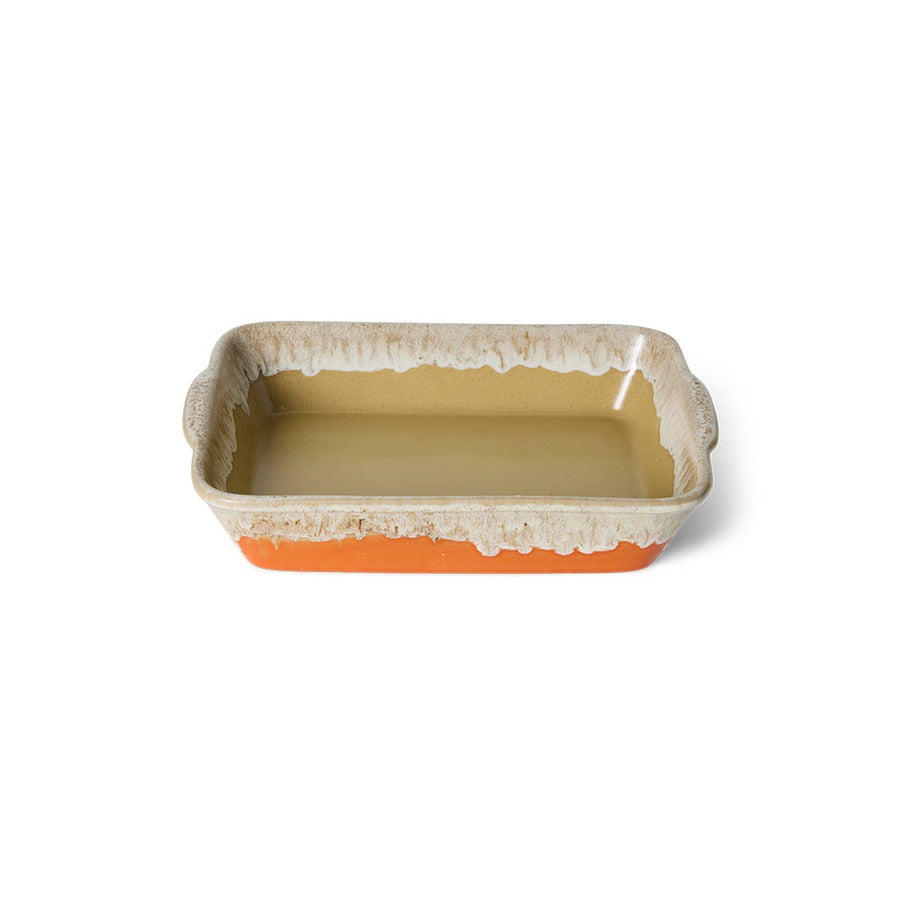 70s Ceramics – Auflaufform klein, Fierce – HKLIVING – Ansicht 2
