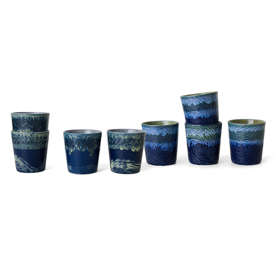 70s Ceramics: Van Gogh Coffee Mugs, Starry Night (2er Set)