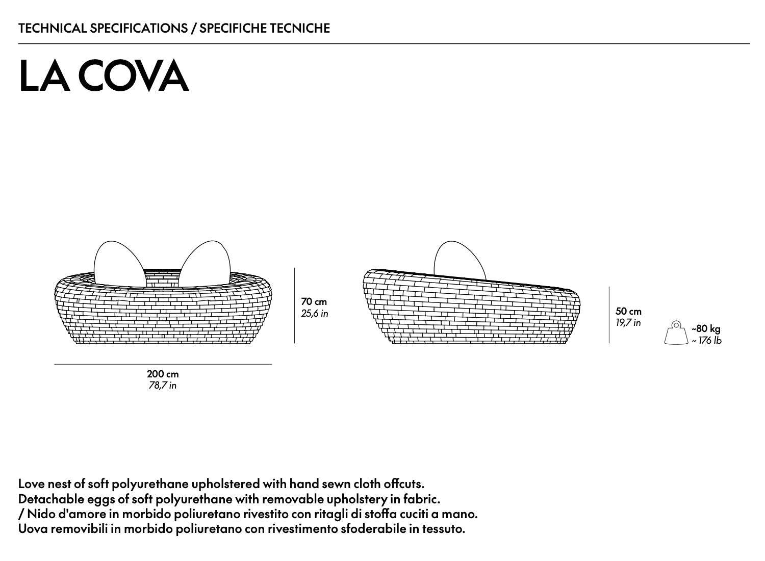 La Cova Sofa Sculpture by Gufram