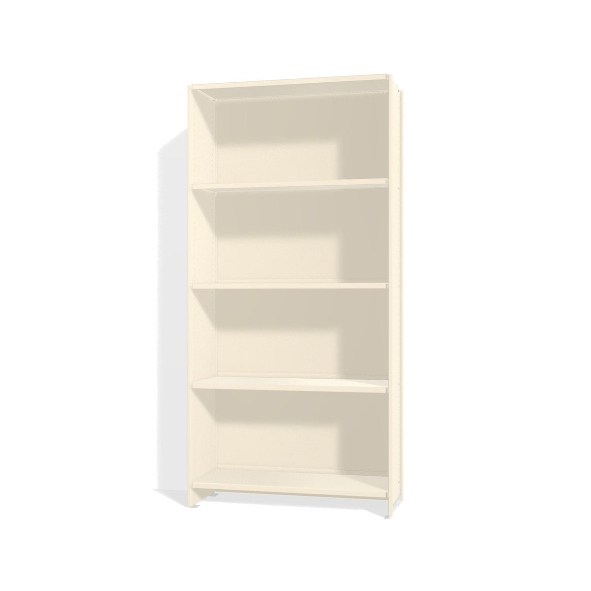 Lehni Aluminium Shelf System Bookshelf, with back panel - Pearl White - Lehni