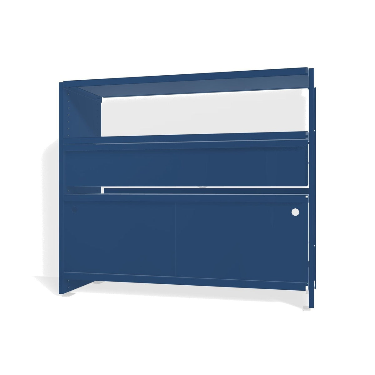 Lehni Aluminium Shelf System Console in Lehni Blue