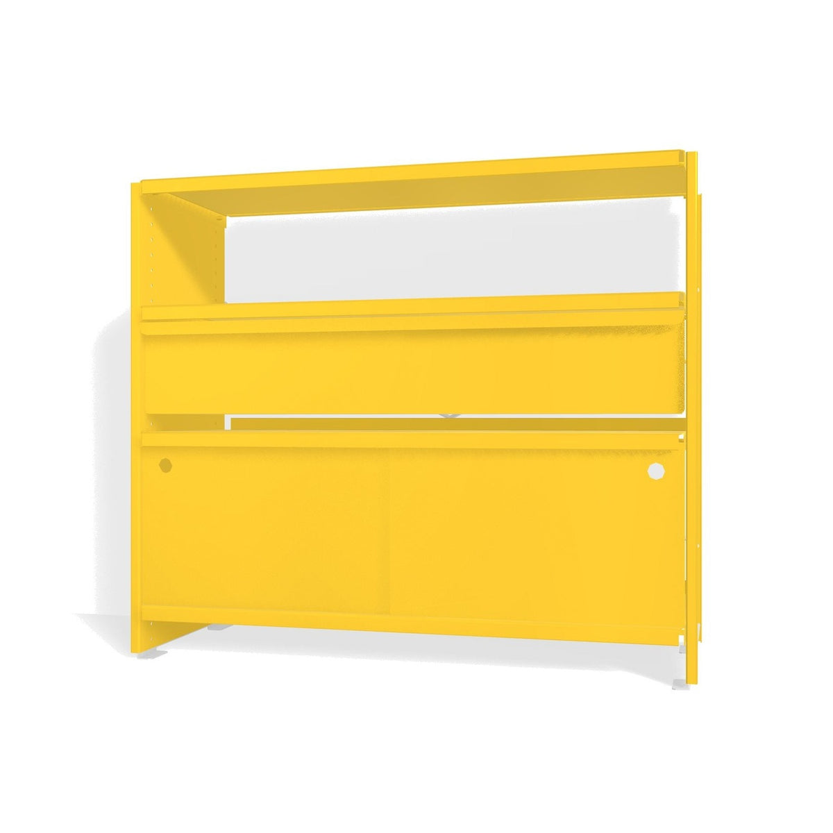 Lehni Aluminium Shelf System Console in Zinc Yellow