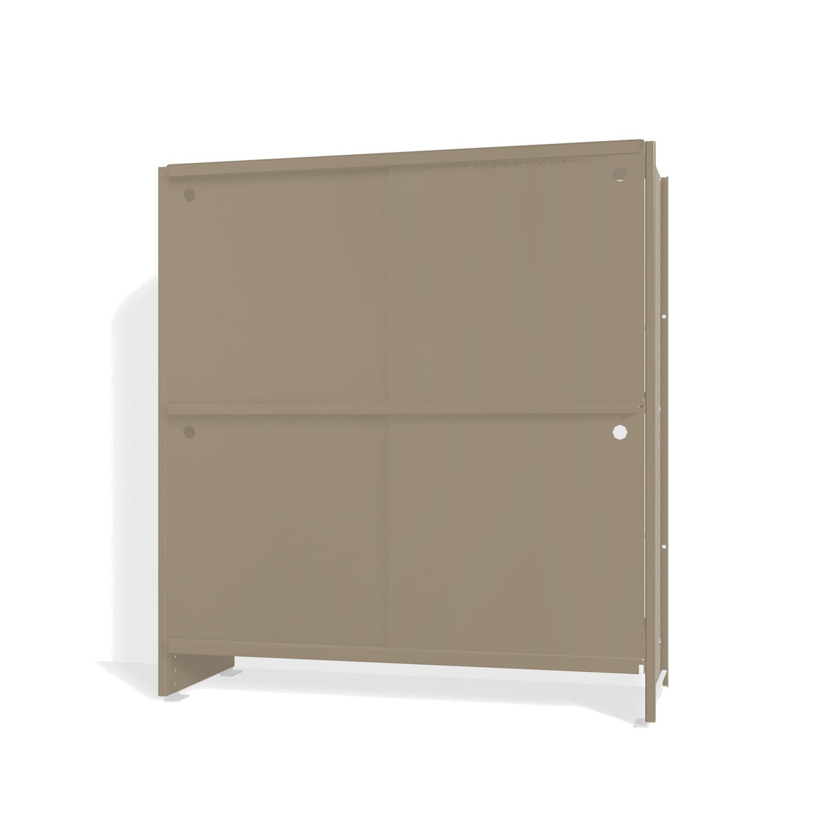 Lehni Aluminium Shelf System Highboard, with sliding doors - Pearl Beige - Lehni