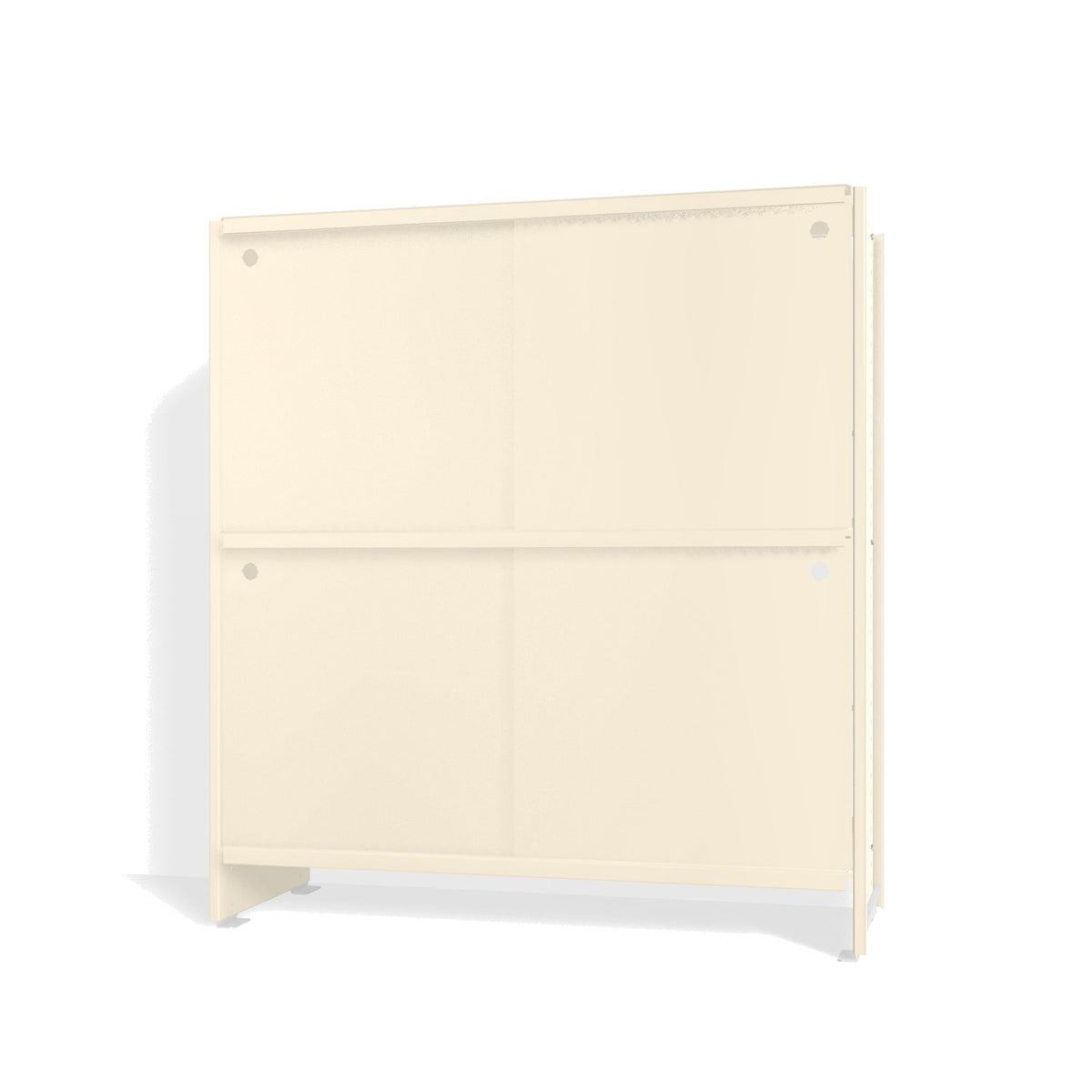 Lehni Aluminium Shelf System Highboard, with sliding doors - Pearl White - Lehni