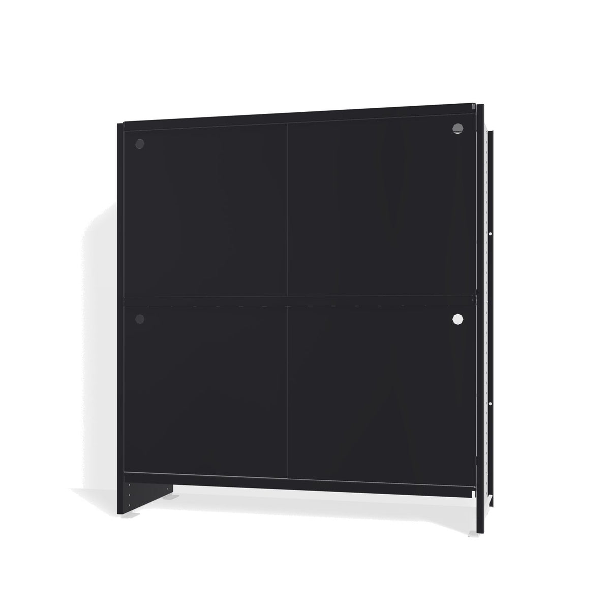 Lehni Aluminium Shelf System Highboard, with sliding doors - Black - Lehni