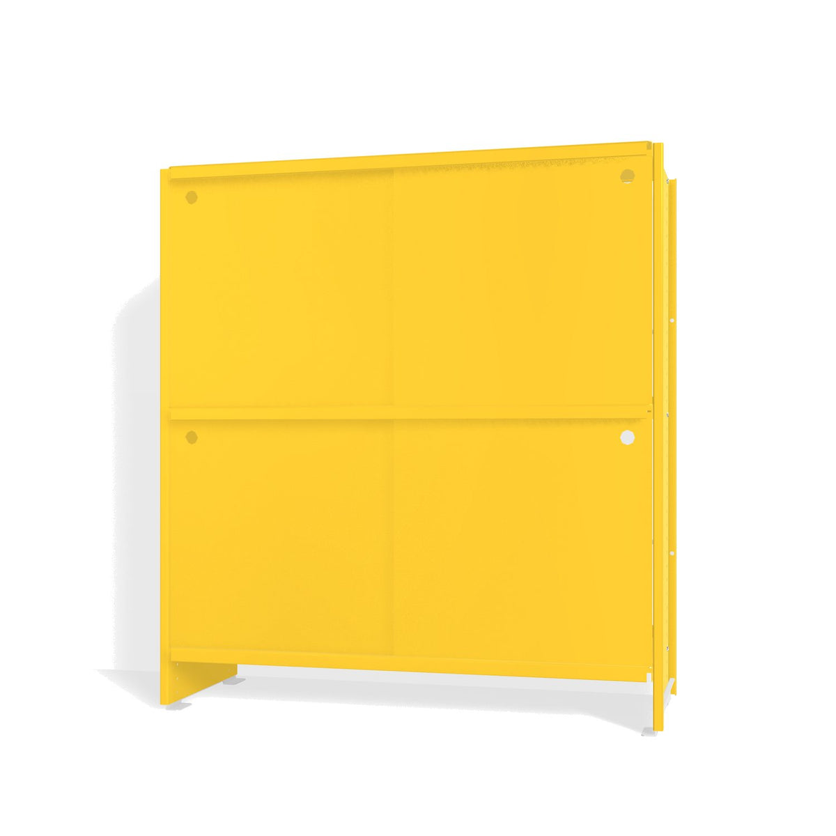 Lehni Aluminium Shelf System Highboard, with sliding doors - Zinc Yellow - Lehni