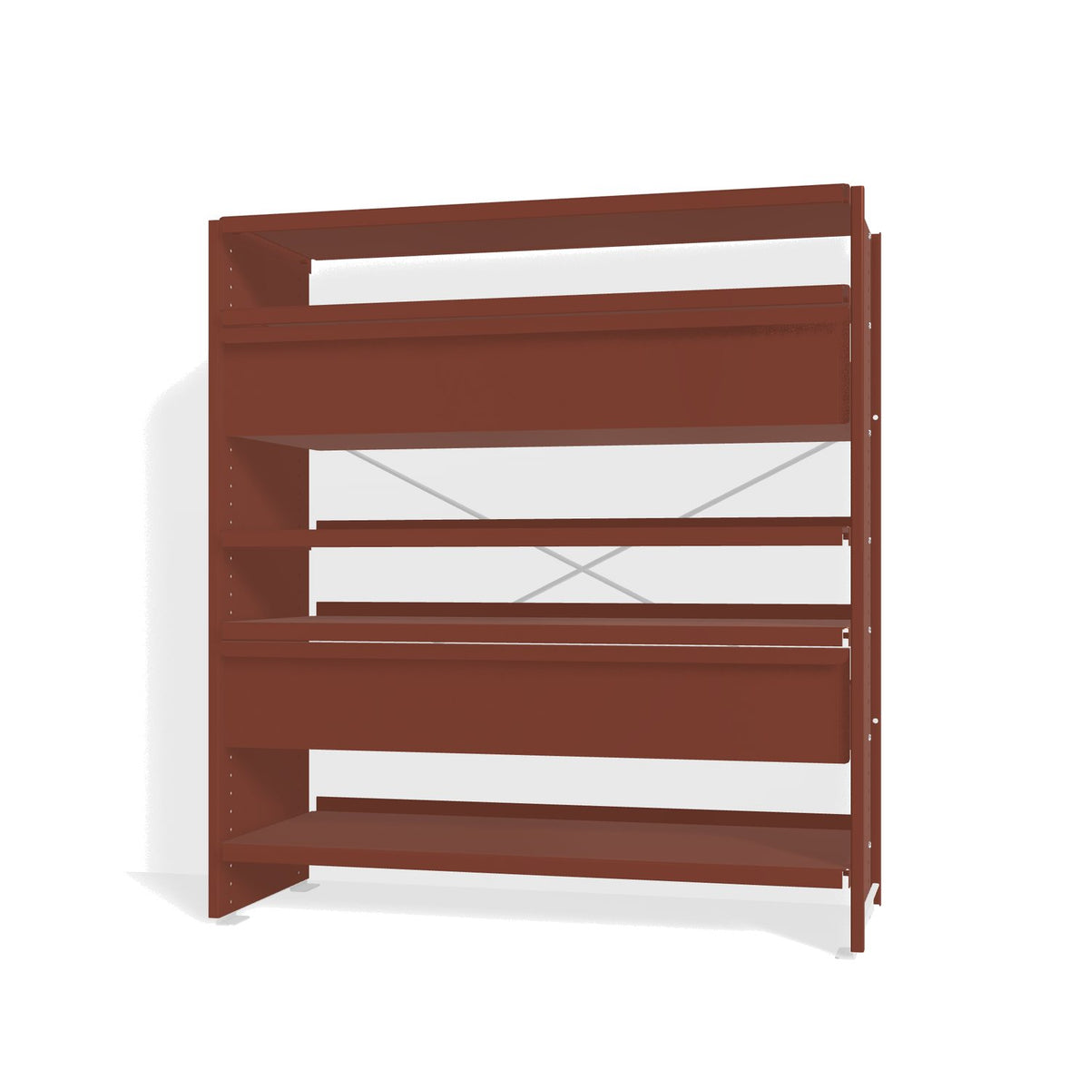Lehni Aluminium Shelf System Highboard, with two drawers - Pearl Copper - Lehni