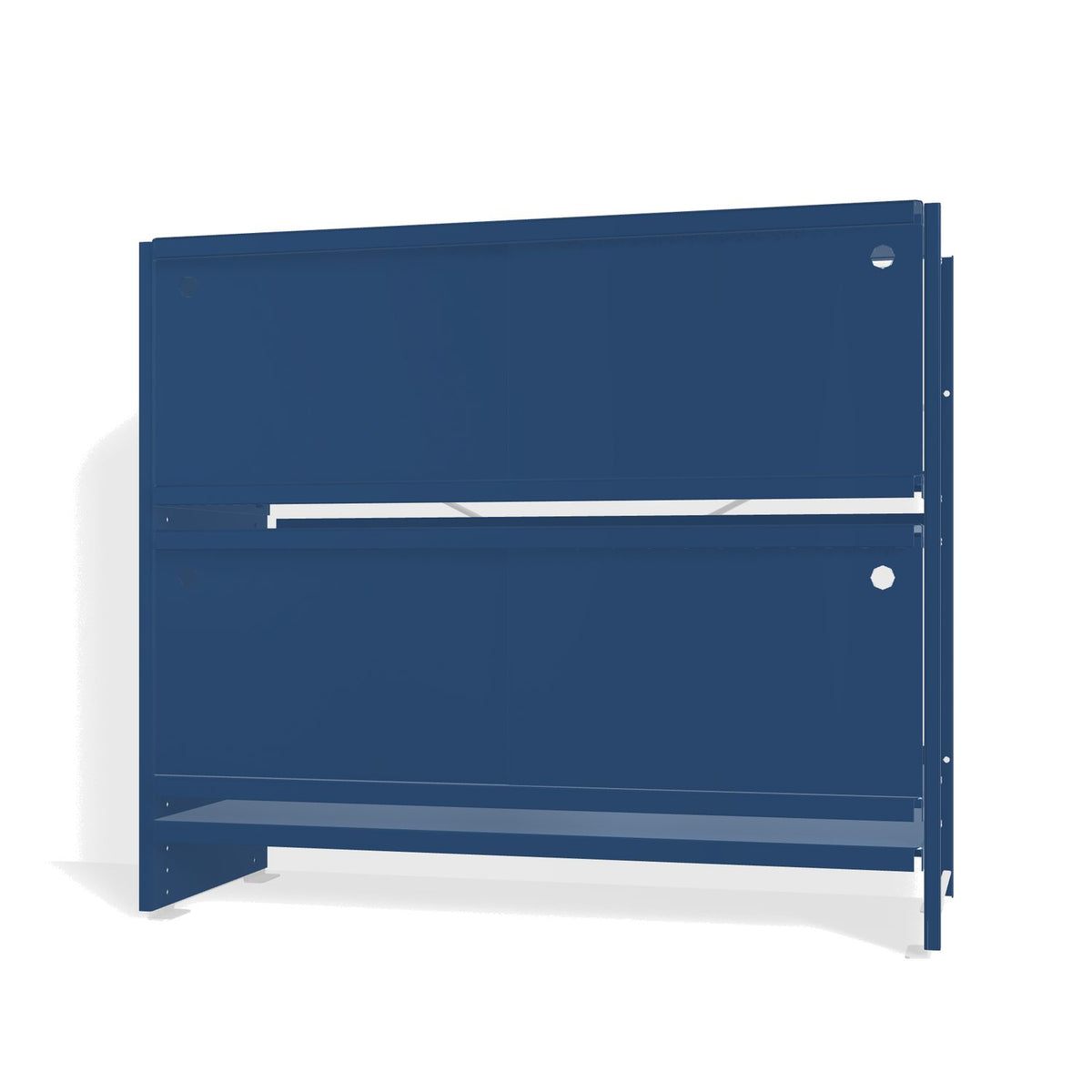 Lehni Aluminium Shelf System Lowboard, with sliding doors - Lehni Blue - Lehni