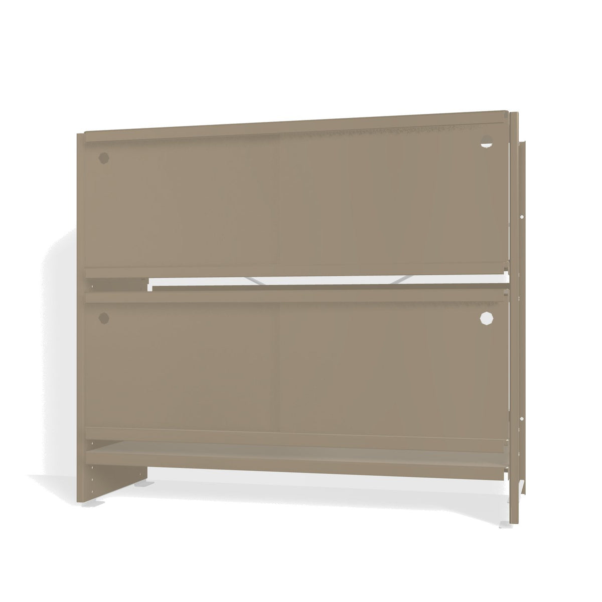Lehni Aluminium Shelf System Lowboard, with sliding doors - Pearl Beige - Lehni