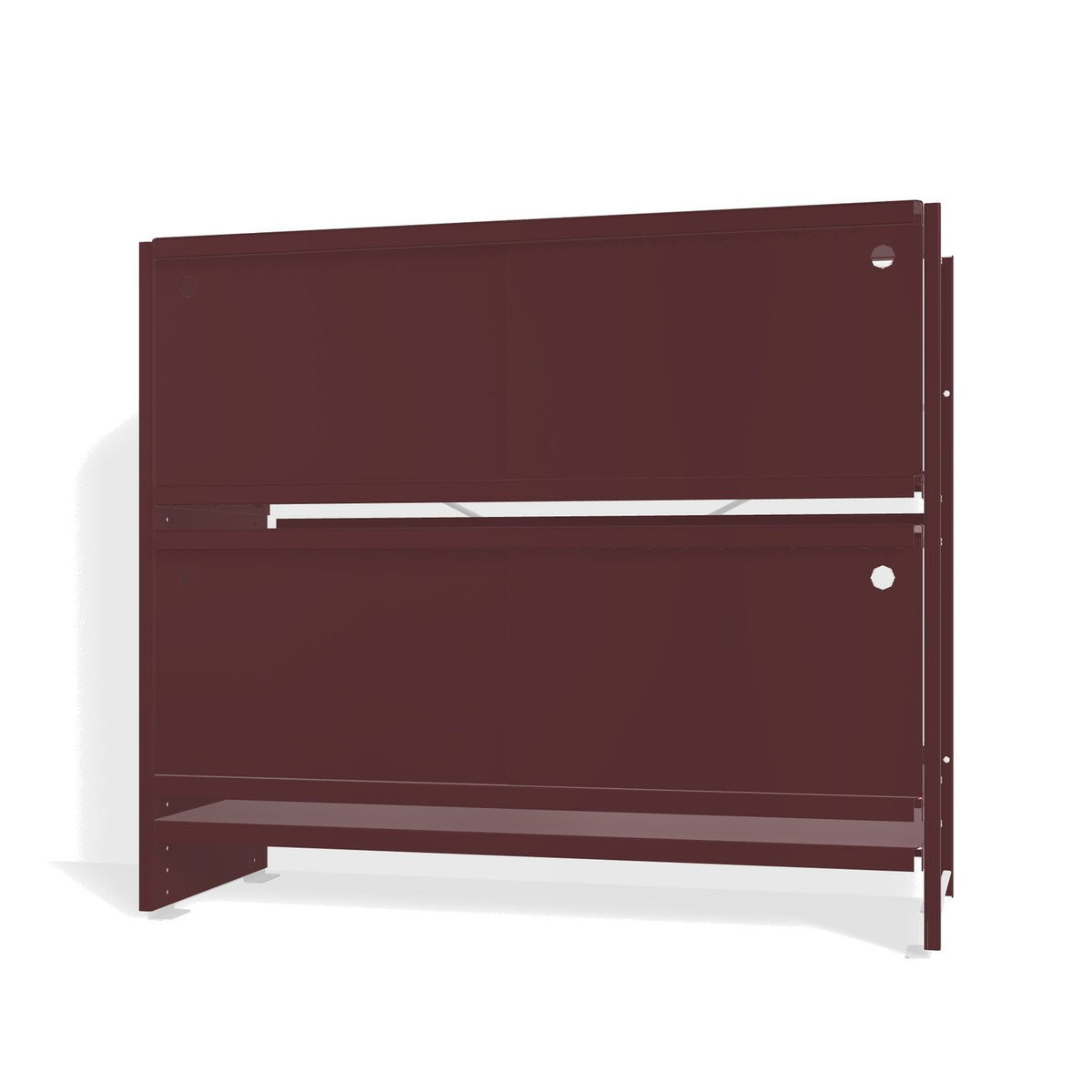 Lehni Aluminium Shelf System Lowboard, with sliding doors - Black Red - Lehni