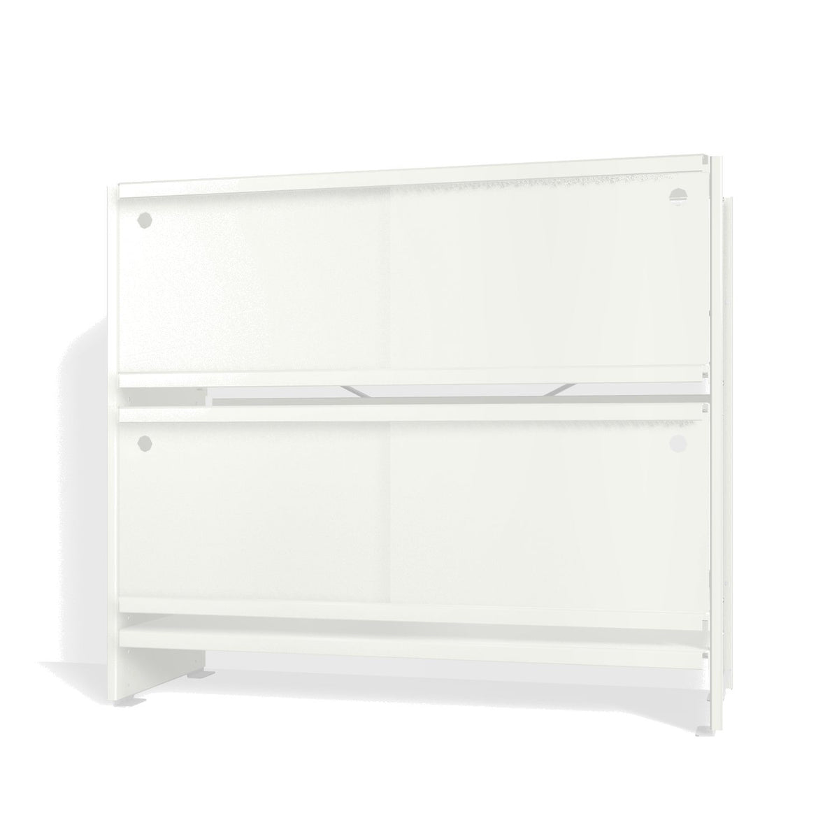 Lehni Aluminium Shelf System Lowboard, with sliding doors - Signal White - Lehni