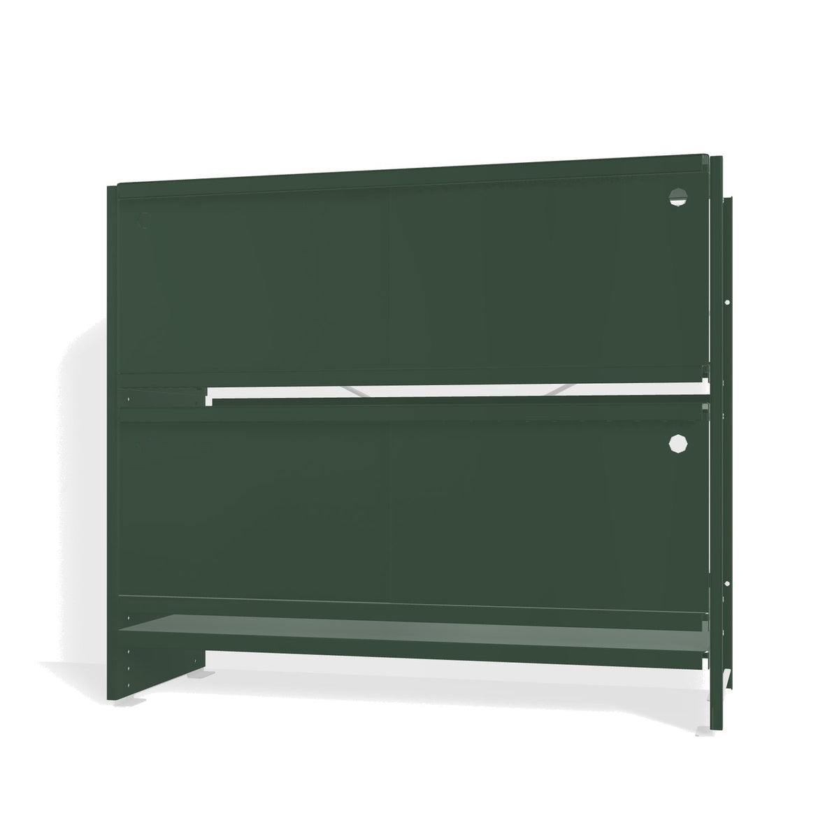 Lehni Aluminium Shelf System Lowboard, with sliding doors - Fir Green - Lehni