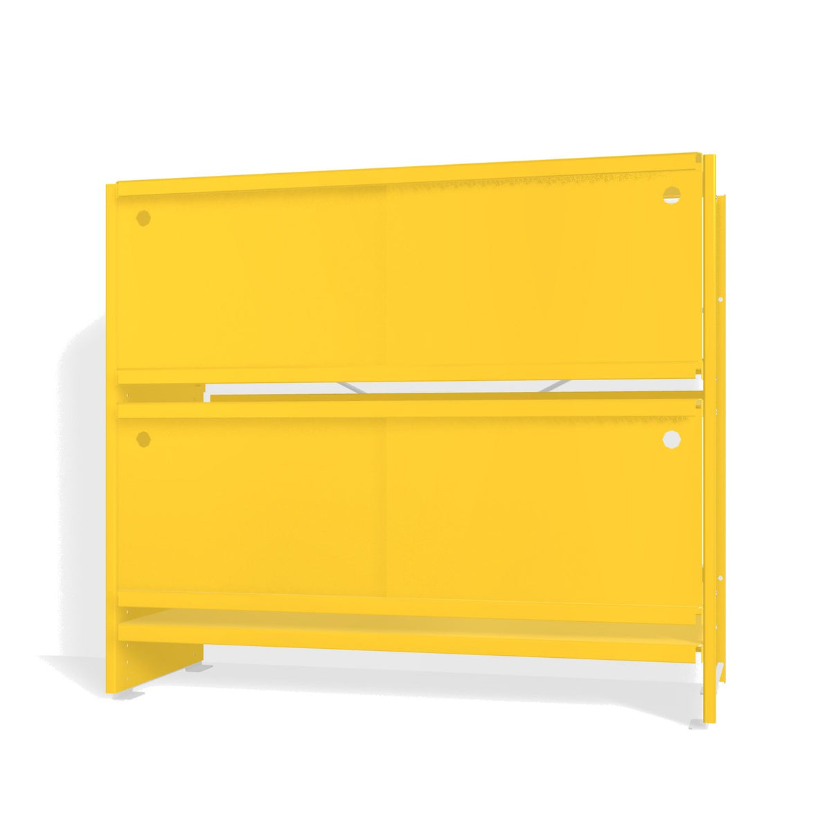 Lehni Aluminium Shelf System Lowboard, with sliding doors - Zinc Yellow - Lehni