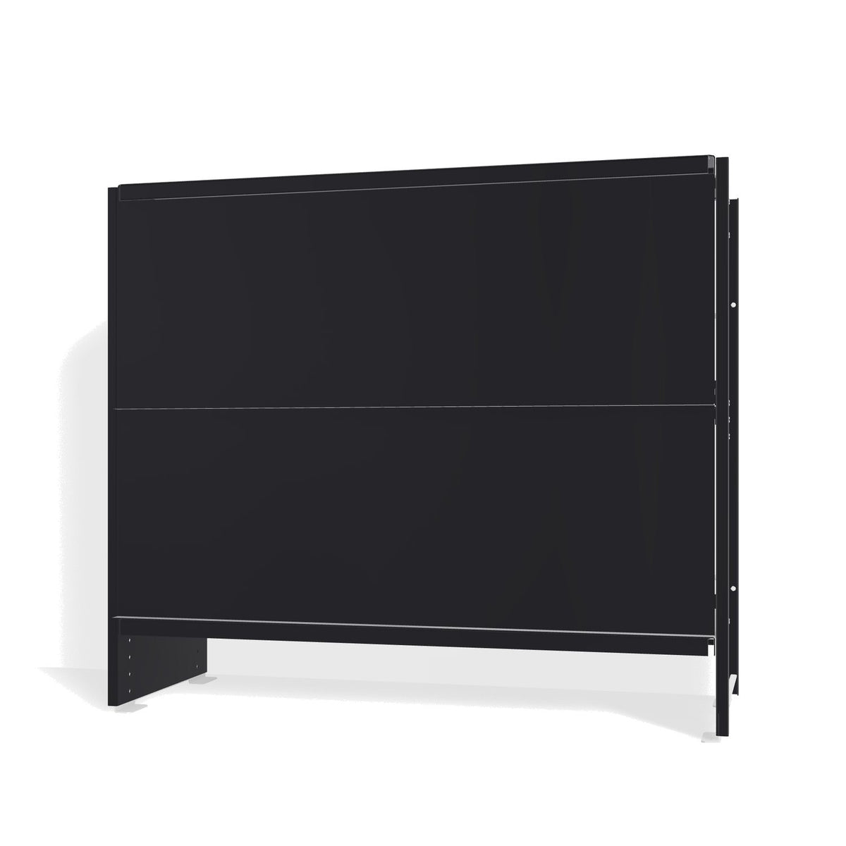 Lehni Aluminium Shelf System Lowboard, with slide-in doors - Black - Lehni