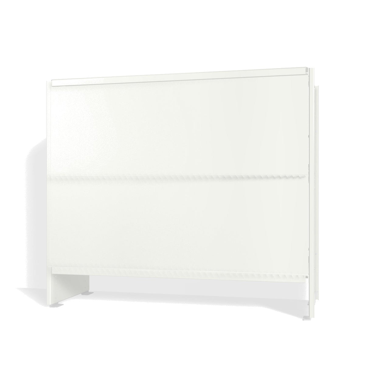 Lehni Aluminium Shelf System Lowboard, with slide-in doors - Signal White - Lehni