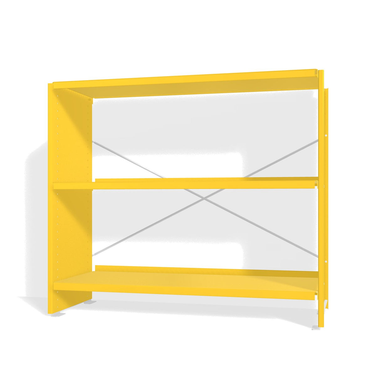 Lehni Aluminium Shelf System Lowboard, open - Zinc Yellow - Lehni