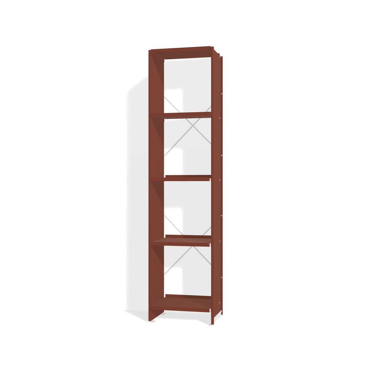 Lehni Aluminium Shelf System Narrow Shelf, open - Pearl Copper - Lehni