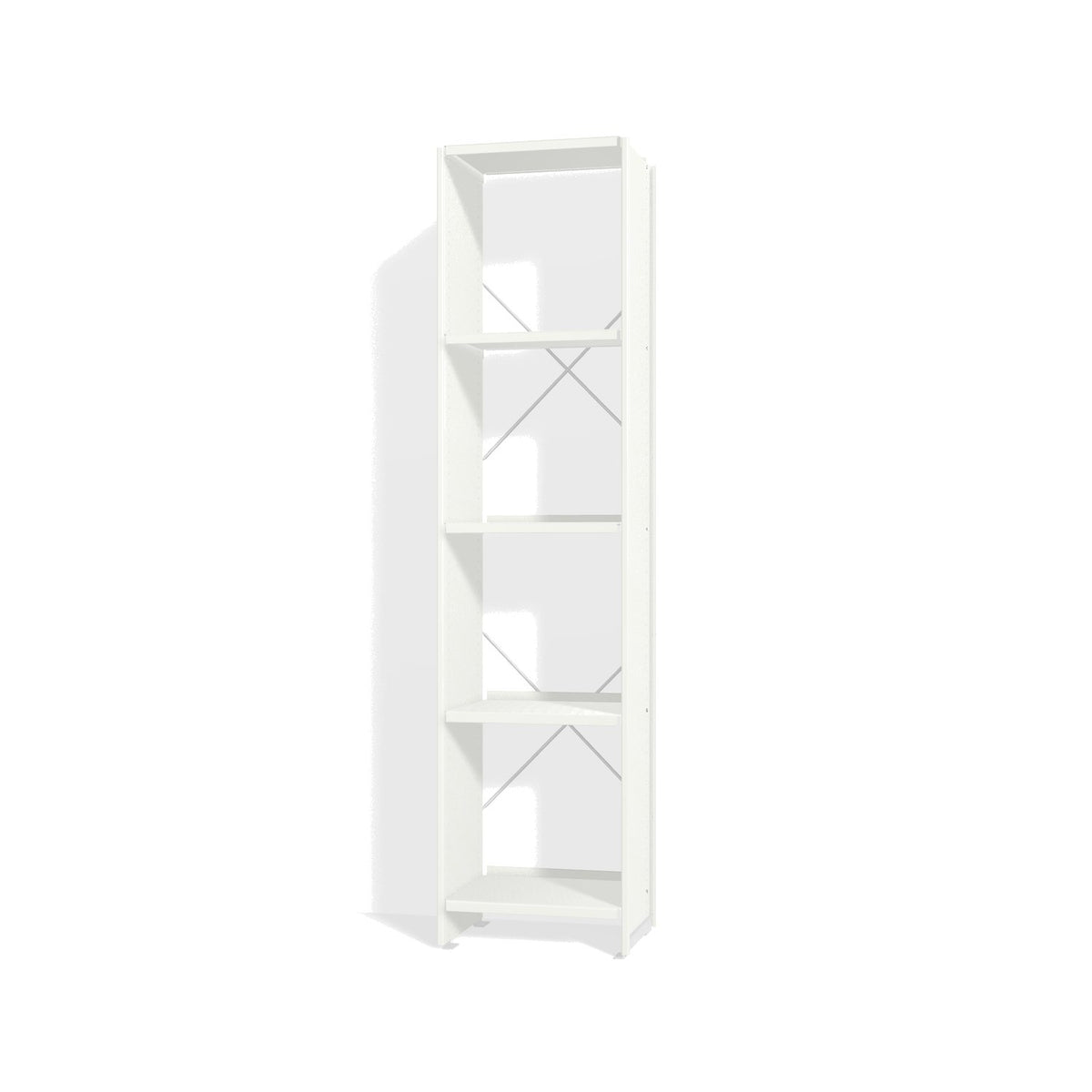 Lehni Aluminium Shelf System Narrow Shelf, open - Signal White - Lehni