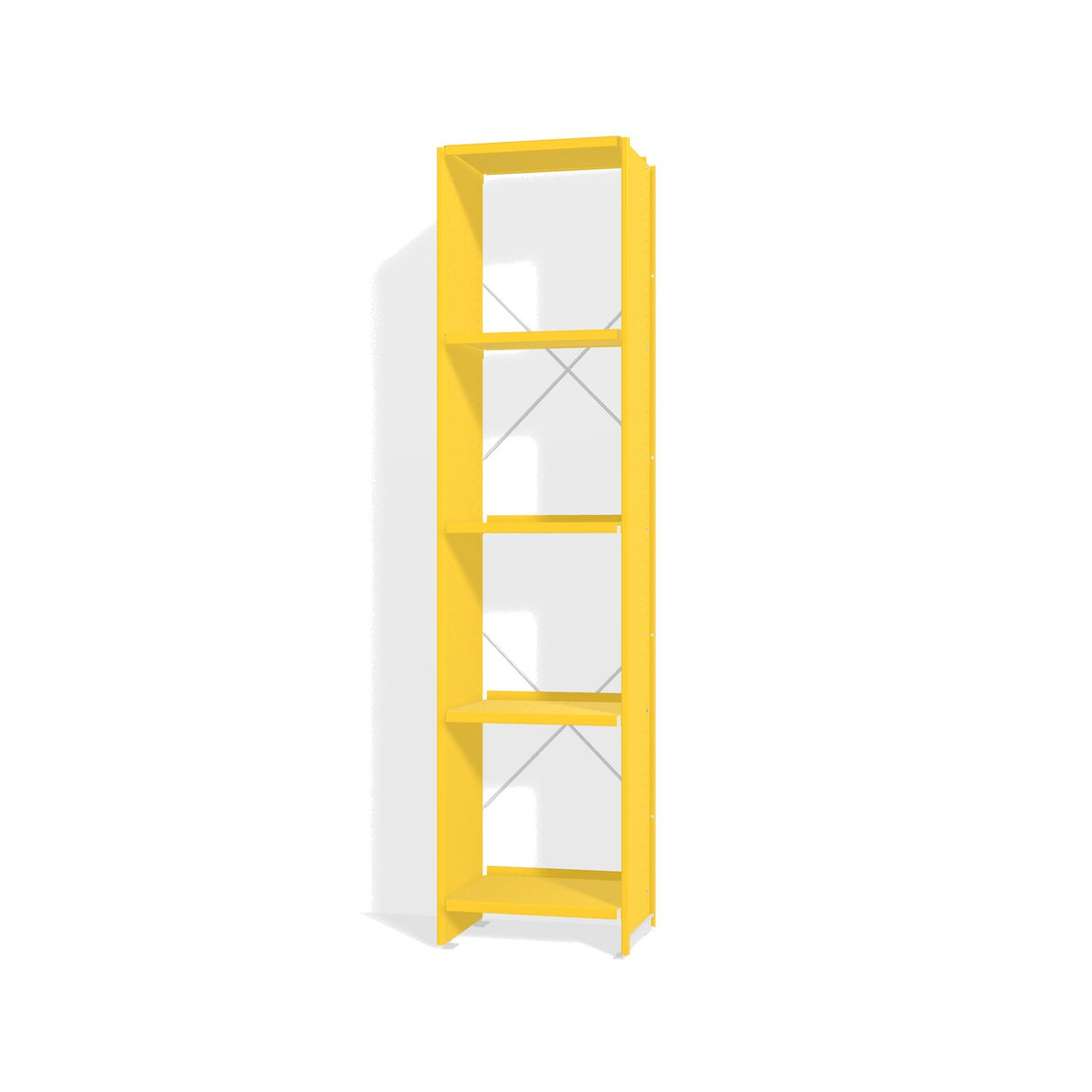 Lehni Aluminium Shelf System Narrow Shelf, open - Zinc Yellow - Lehni