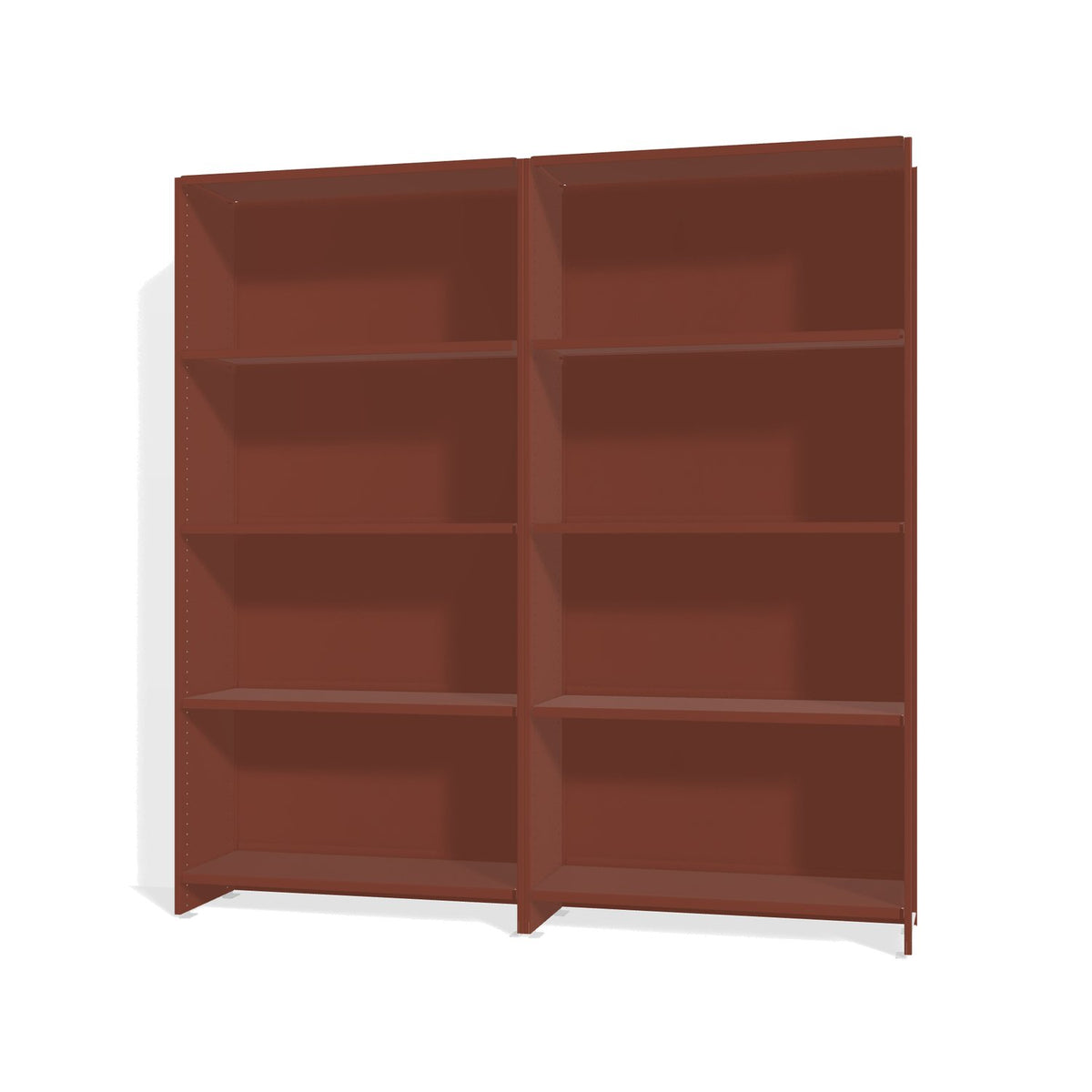 Lehni Aluminium Shelf System Shelf Wall, with back panels - Pearl Copper - Lehni