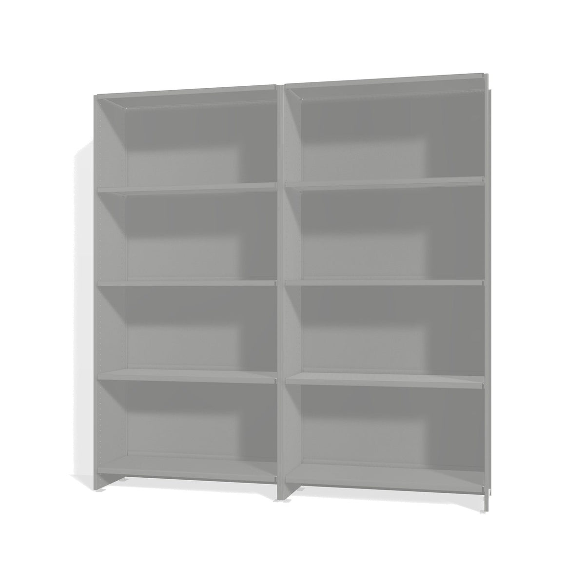 Lehni Aluminium Shelf System Shelf Wall, with back panels - White Aluminum - Lehni