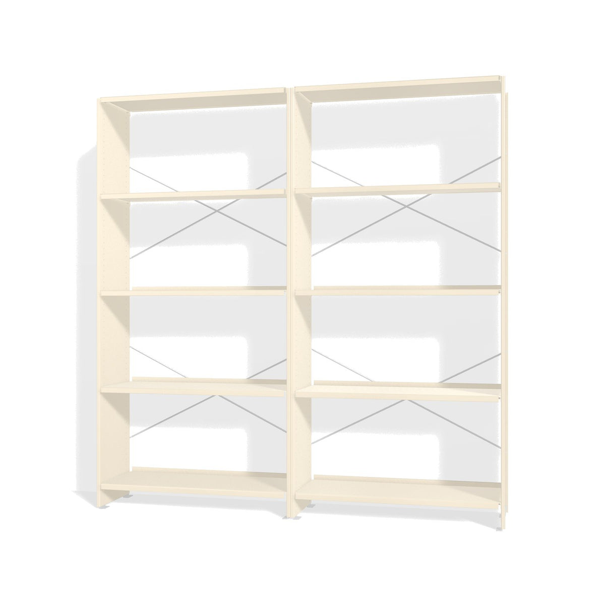 Lehni Aluminium Shelf System Shelf Wall, open - Pearl White - Lehni