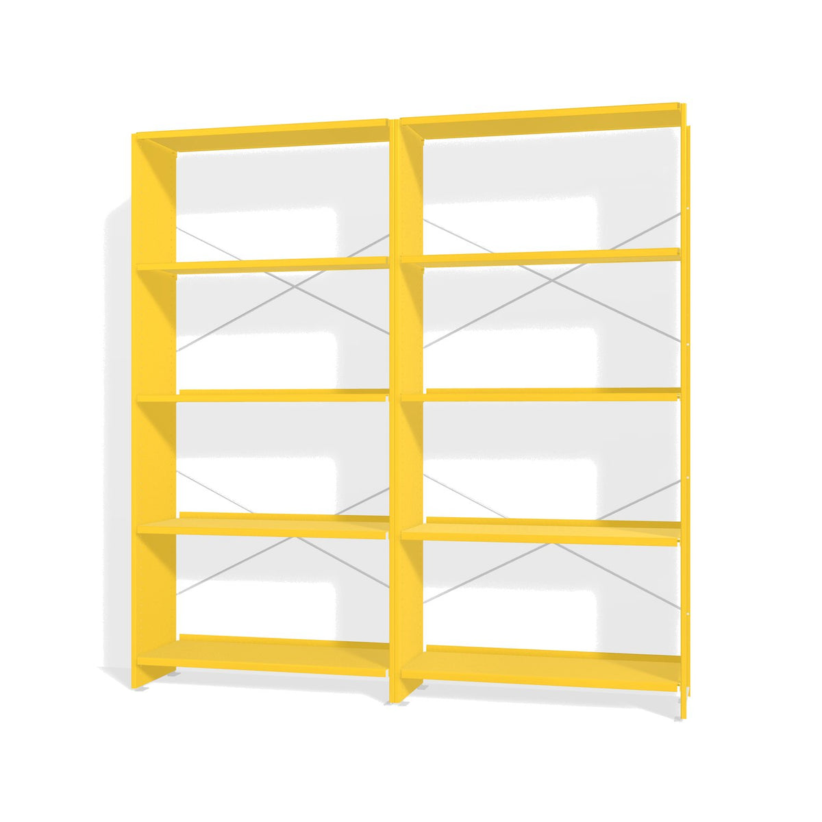 Lehni Aluminium Shelf System Shelf Wall, open - Zinc Yellow - Lehni