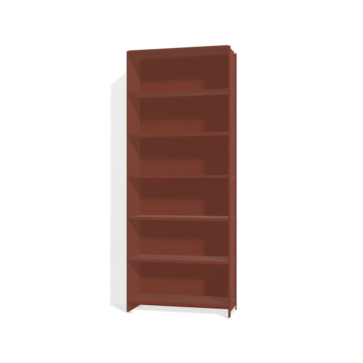 Lehni Aluminium Shelf System Tall Shelf, with back panel - Pearl Copper - Lehni