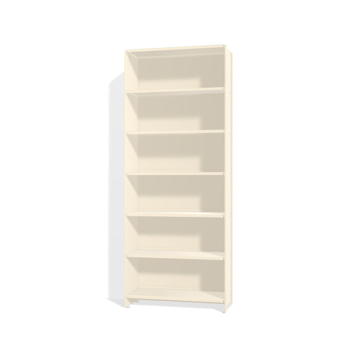 Lehni Aluminium Shelf System Tall Shelf, with back panel - Pearl White - Lehni