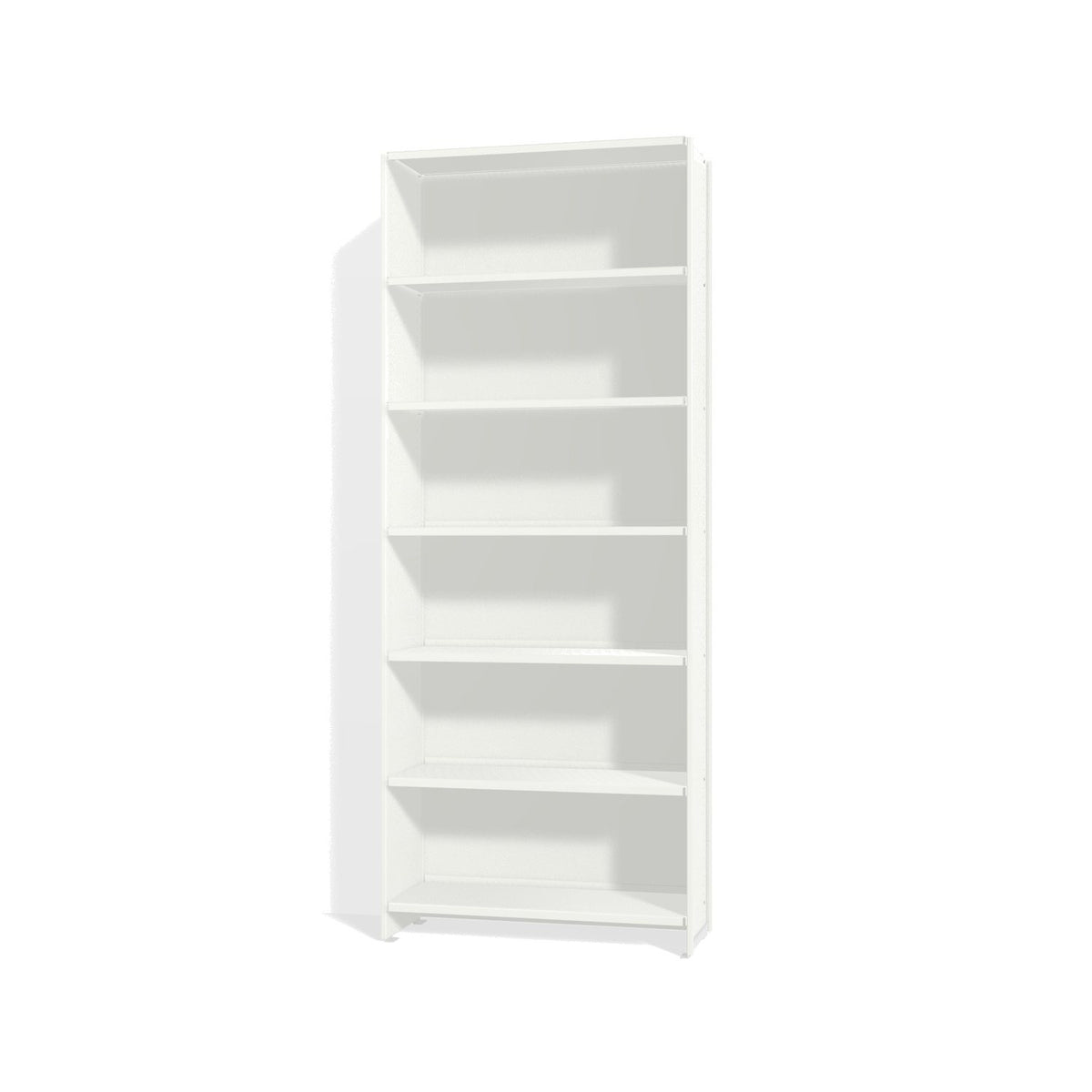 Lehni Aluminium Shelf System Tall Shelf, with back panel - Signal White - Lehni