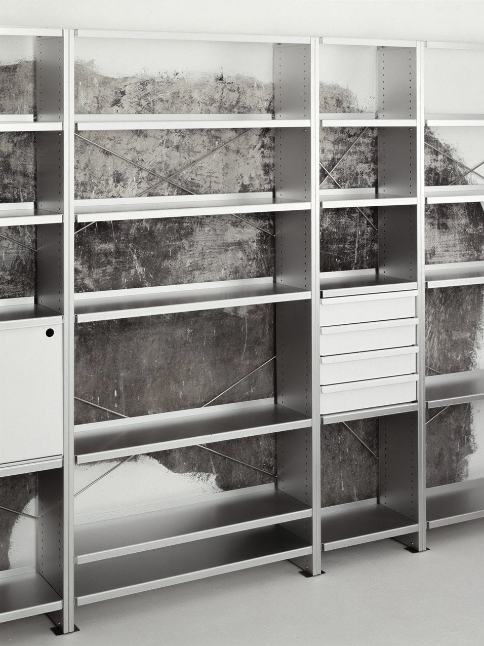 Lehni Aluminium Shelf System by Andreas Christen - Lehni