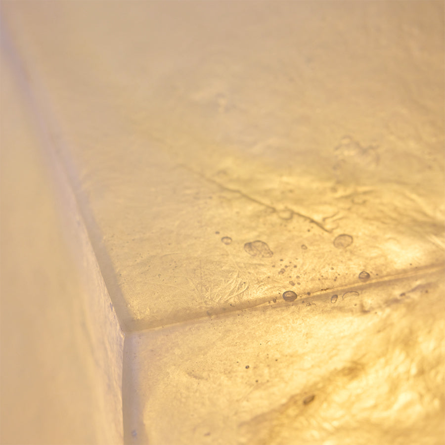 Glassfibre Stehleuchte, Natur – HKLIVING – Ansicht 6