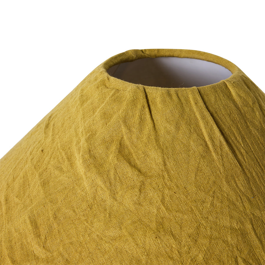 Linen Lampenschirm Senfgelb – HKLIVING – Ansicht 3