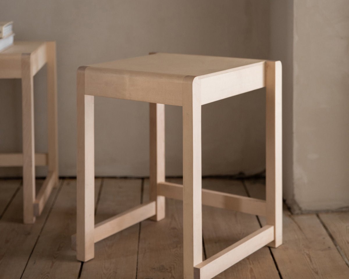 Low Stool 01 - Natural Birch Stools by Frama