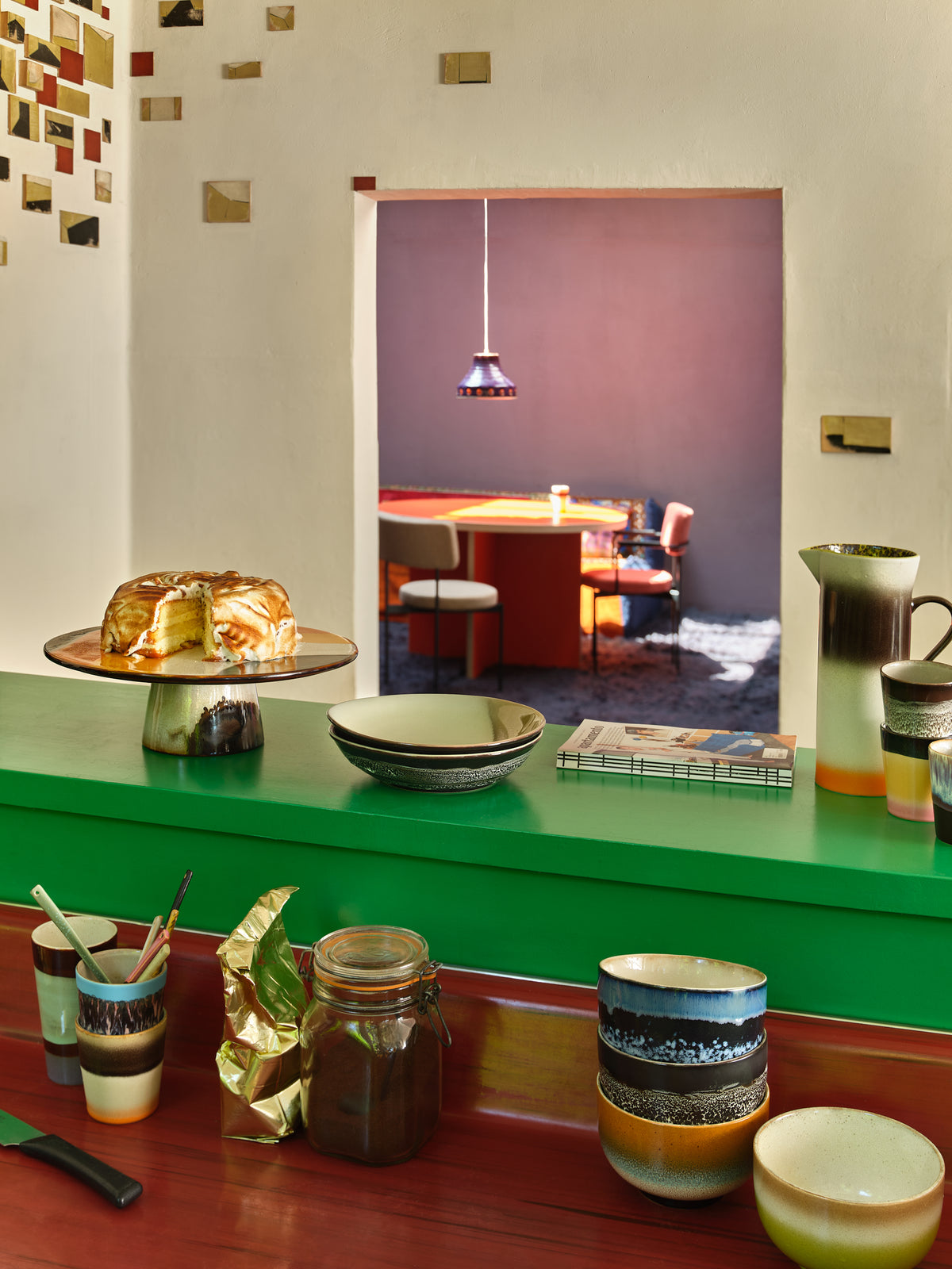 70s Ceramics – Nudelschalen, Groovy (4-Set) – HKLIVING – Ansicht 2
