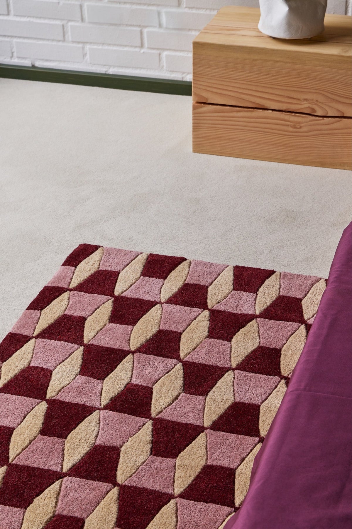 Berry/Oat - Groove Teppich – Massimo Copenhagen – Ansicht 4