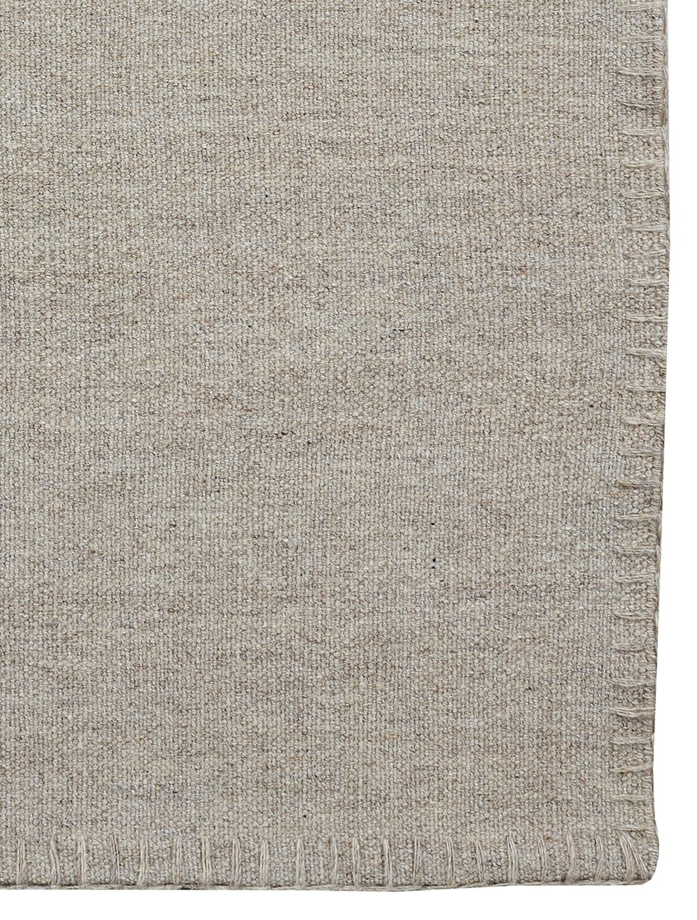 Light Beige mit Ziernähten - Escape Kelim Teppich – Massimo Copenhagen – Ansicht 3