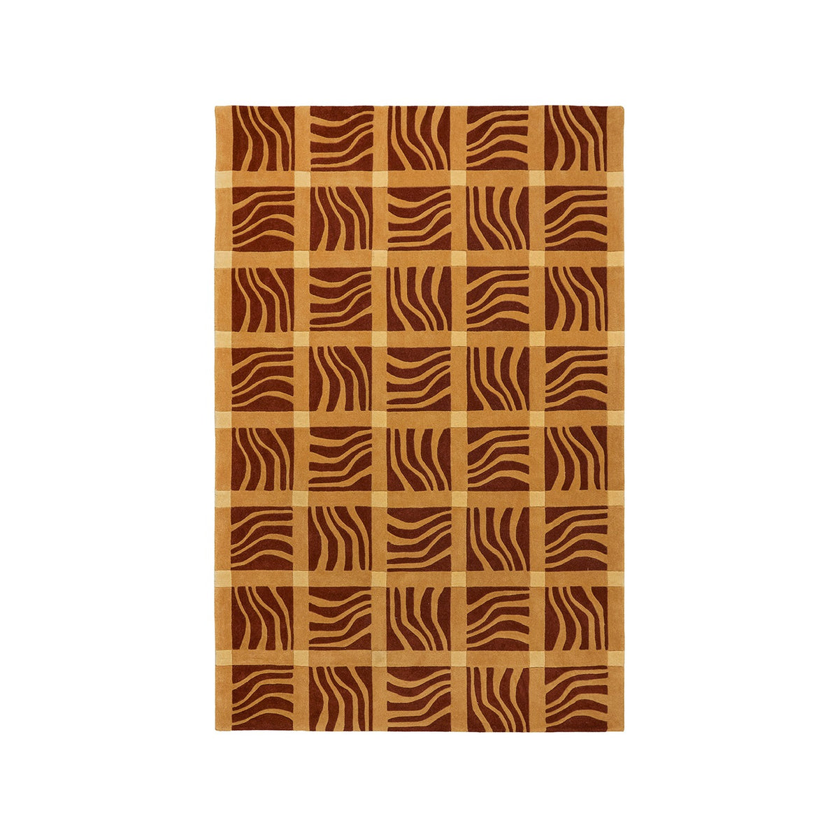 Terracotta - Wave Tempo Teppich – Massimo Copenhagen