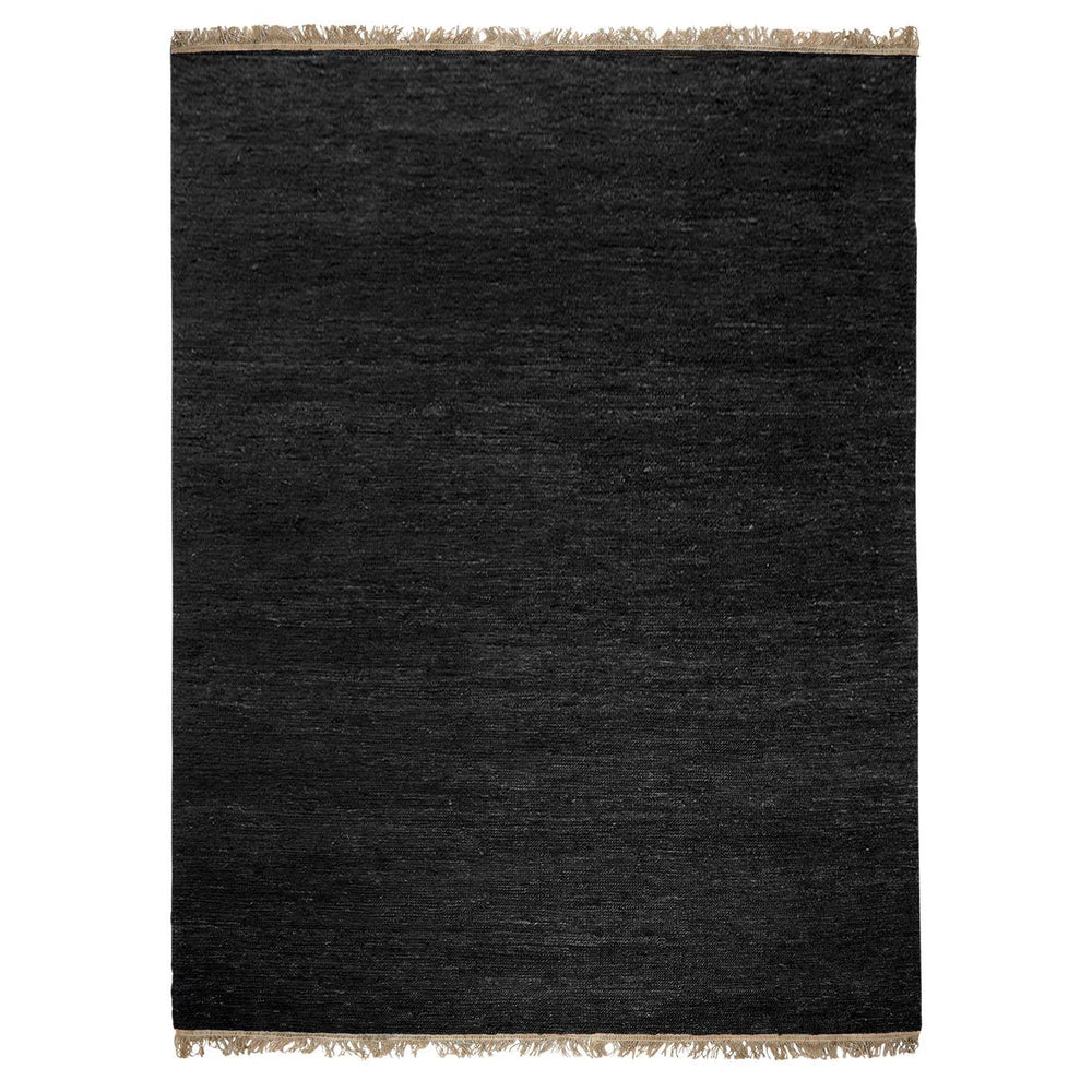 Black with fringes - Sumace Rug