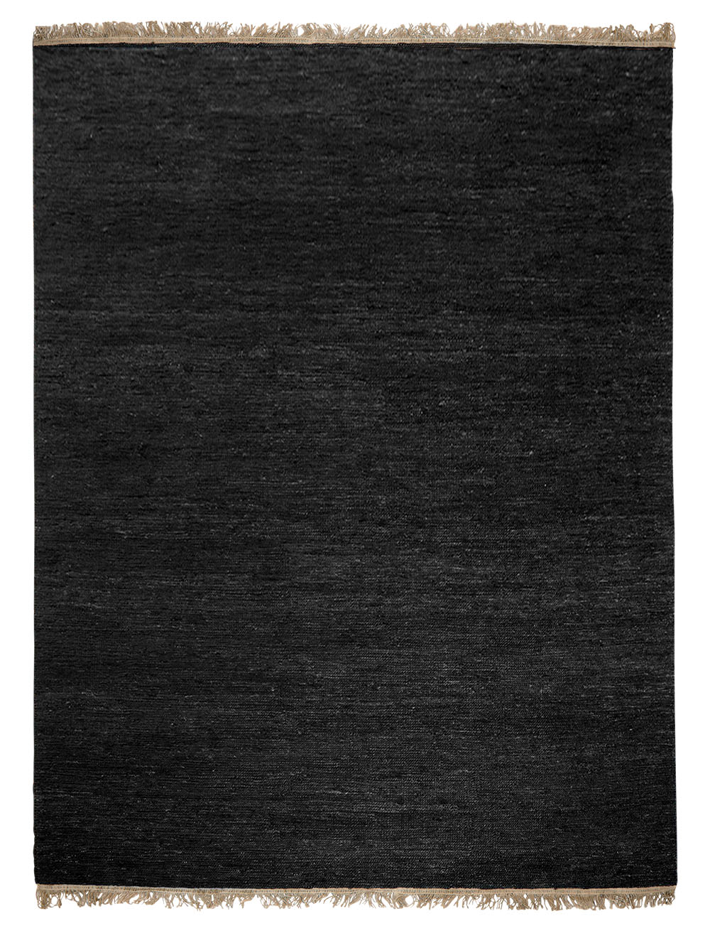 Black with fringes - Sumace Rug